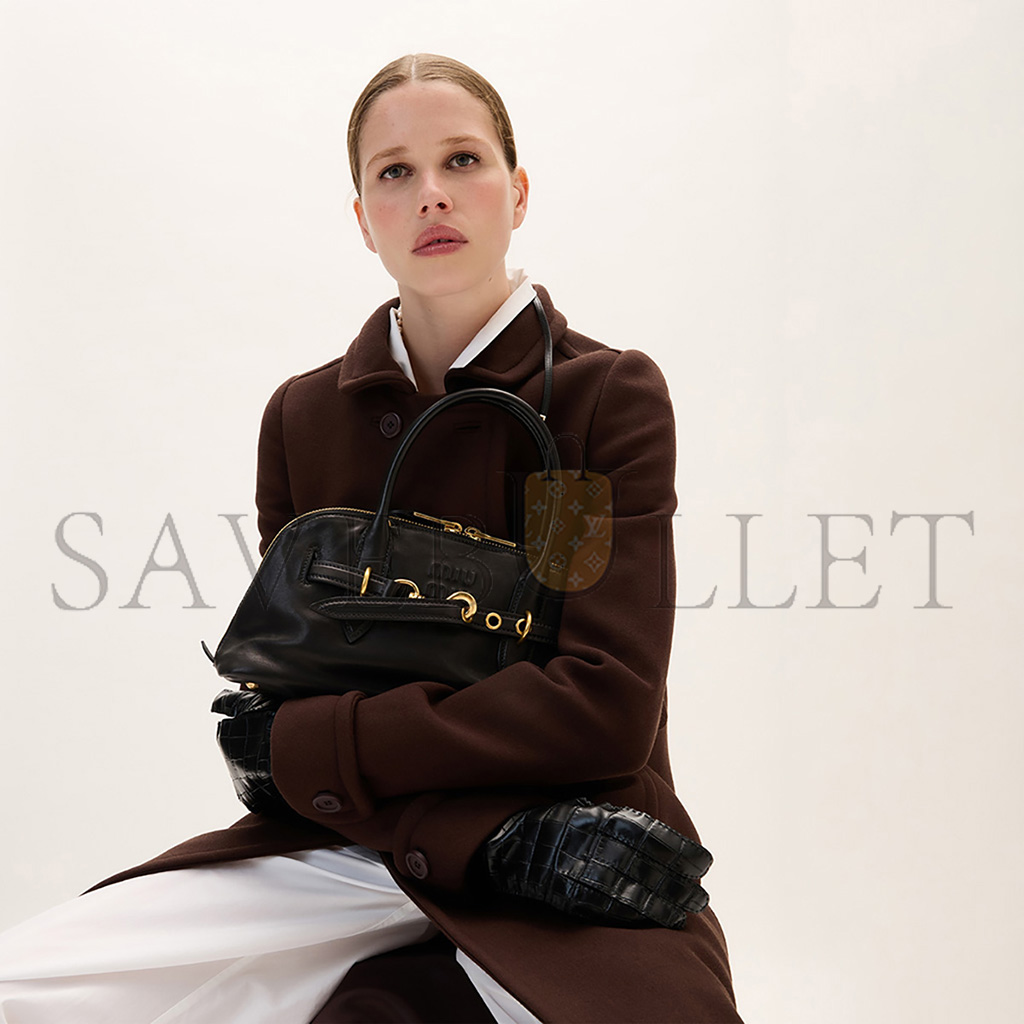M1v M1v aventure nappa leather top-handle bag 5bb168 (33*17*11cm)